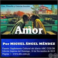  AMOR - Por MIGUEL ÁNGEL MÉNDEZ - Domingo, 10 de Noviembre de 2019
